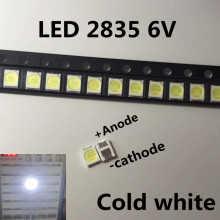 100pz/lotto Jufei 3528 SMD LED 2835 6 V bianco Freddo 96LM Per La TV LCD Retroilluminazione Applicazione