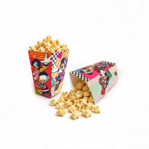 Reusable Snack Paper Box Cup Disposable Popcorn Cups