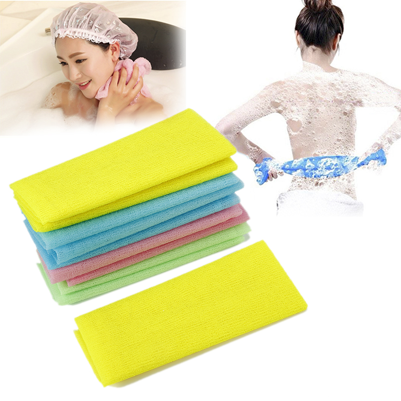 2pcs beauty skin exfoliating cloth washcloth japanese body wash towel nylon bath towel skin polishing towel