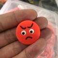5pcs Red faces Tennis Damper Shock Absorber to Reduce Tenis Racquet Vibration Dampeners
