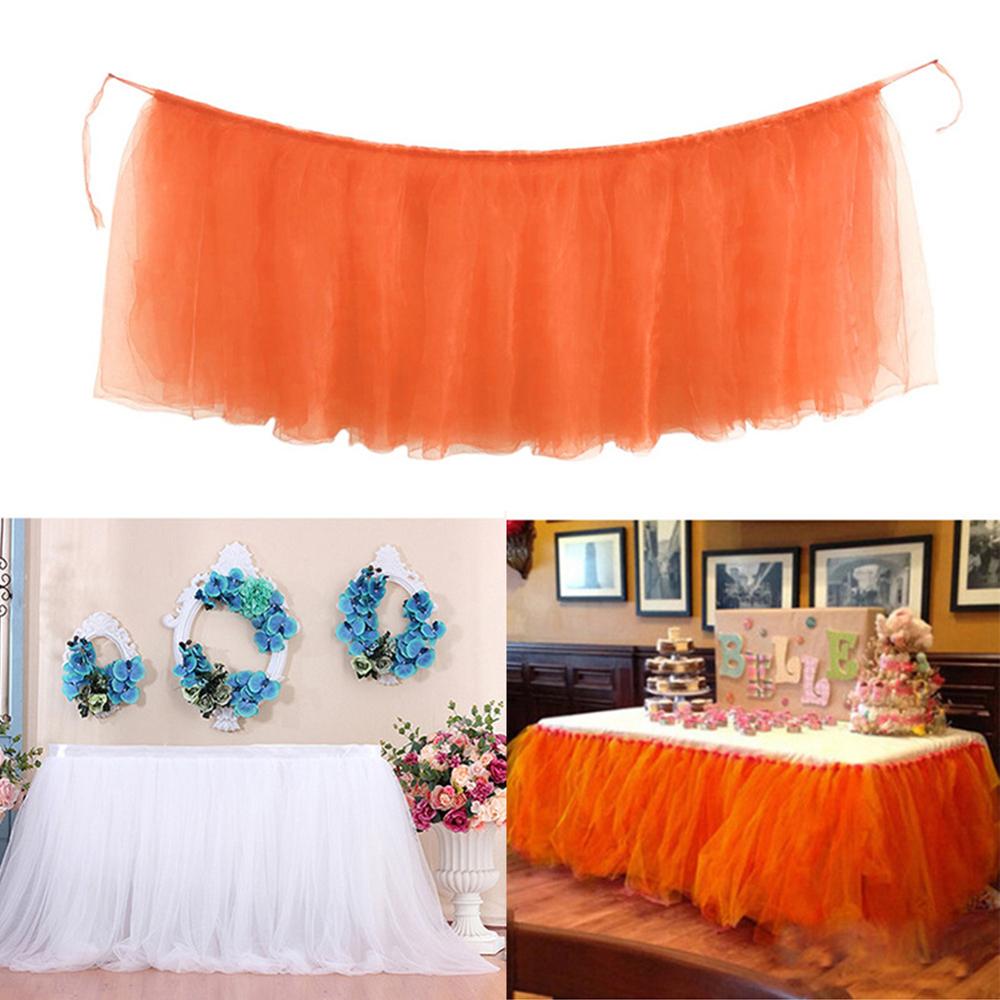 100 x 70 cm Multicolor Table Skirt Cover Birthday Wedding Festive Birthday Party Home Decor Table Cloth