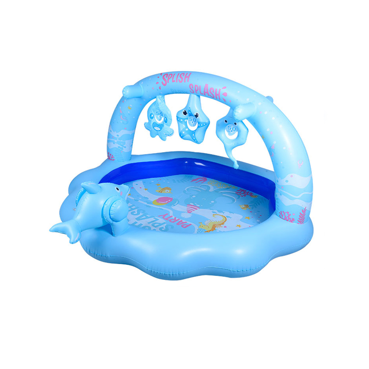 Children's inflatable spray play pool