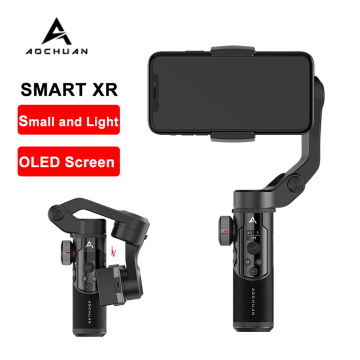 AOCHUAN SMART XR Handheld Gimbal Stabilizer 3 Axis Bluetooth OLED Stabilizer for Android IOS Smartphones VS MOZA MINI MX Snoppa