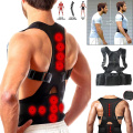 Fajas Para Men&Women Back Support Adjustable Magnetic Posture Corrector Brace Back Belt Lumbar Support Orthopedic Shapewear US