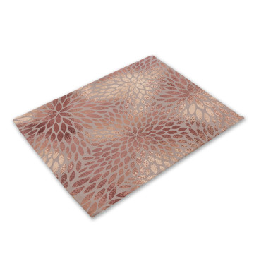 Pink Geometric Placemat Table Mat Creative Table Napkin for Wedding Kitchen Decor Creative Car Placemat Dining Decors