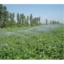 Long strip, large-area, translational sprinkler irrigation machine for agricultural irrigation Aqualine