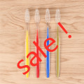 50 PCE Disposable Toothbrushes Individual Wrapped Dual Color Hotel Supplies NEW Individually Packaged Soft Bristle Toothbrush