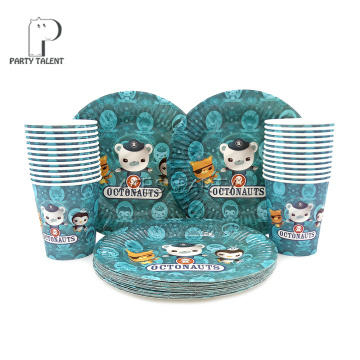 Party Supplies 48pcs Sea Octonauts Party Kids Birthday Tableware Set 24pcs Dessert Plates Dishes And 24pcs Cups Glasses