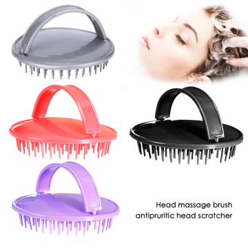 1PCS Washing Hair Massager Combs Round Plastic Shampoo Scalp Shower Body Beard Shampoo Brush Hair Styling Tools