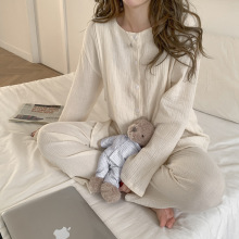 100% Cotton Thin Maternity Nursing Sleepwear Suit Plus Size Loose Sleep Lounge Wear Clothes for Pregnant Women Pregnancy Pajamas