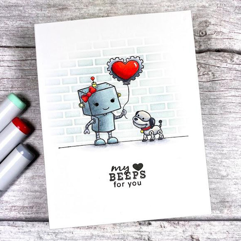 Heart Prints Cheers To You Sentiments Of Love Cut Pugs stamp set Transparent Clear Silicone Stamp for DIY Photo Album Craft