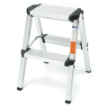 150KG Folding Ladder Maximum Load 2 Step Stool Ladder Anti Slip Safety Aluminium Ladder