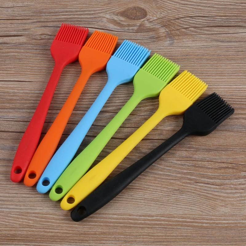 1 PC Silicone Baking BBQ Basting Brush Bakeware Pastry Bread Oil Cream Cooking Baking Kitchen Tools For Outdoor Camping TSLM1