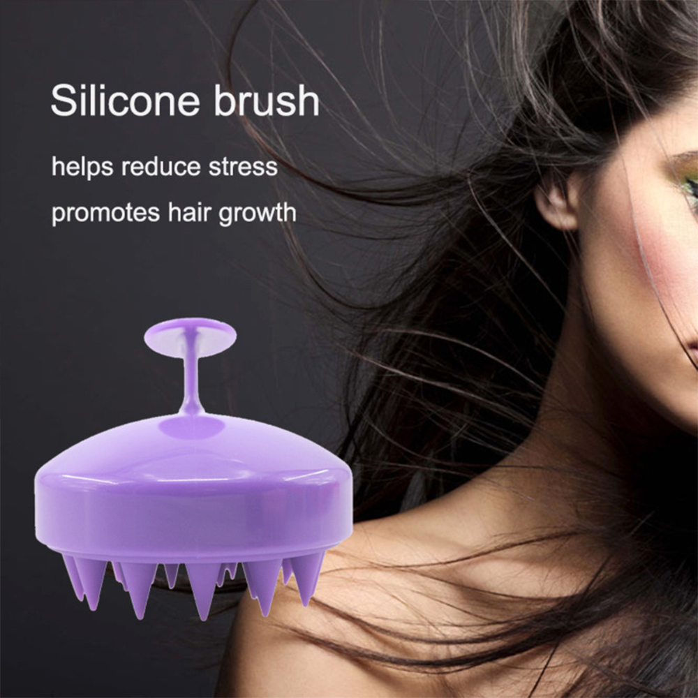 Handheld Silicone Scalp Shampoo Massage Brush Washing Shower Hair Massager Clean Brush Bath Shower Hair Cleaning Brush Comb