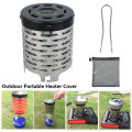 Durable Heater Stove Outdoor Tripod Gas Stoves Kitchen Cooking Portable Stainless Steel Warmer Heating Cover Camping Accessories