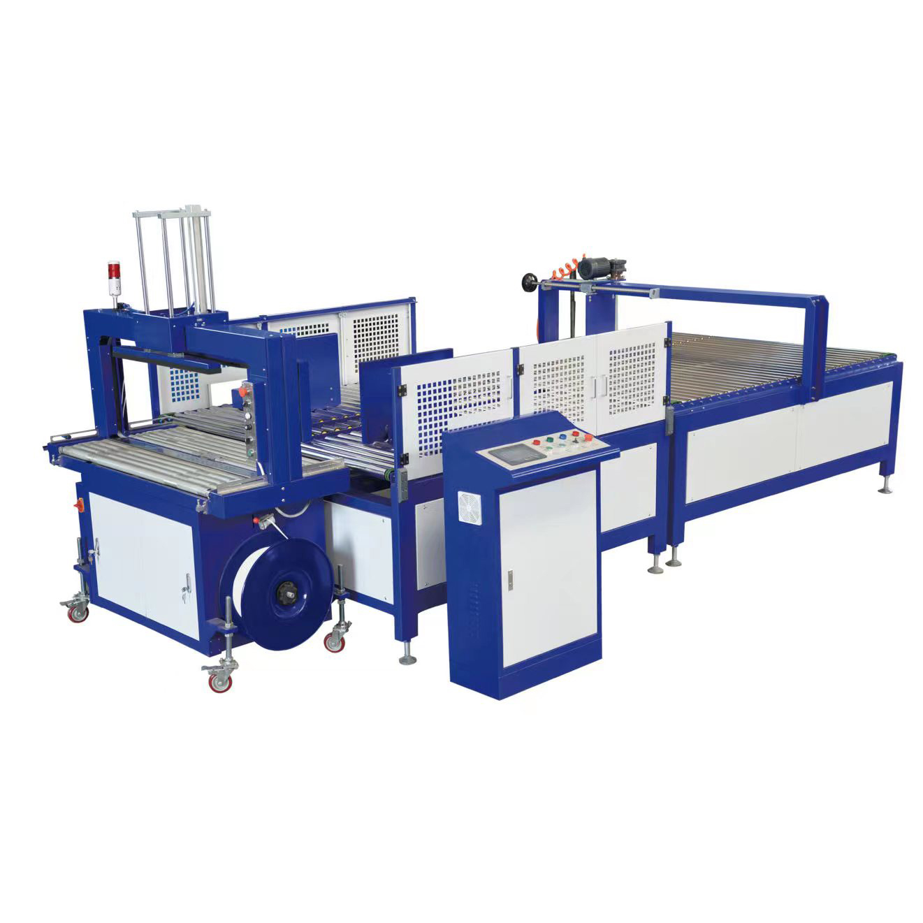 Carton box making machine pizza production line corrugated carton flexo printer slotter die cutter folder gluer strapper machine4