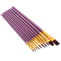 50 PCS Nylon Hair Paint Brushes Set Artist Paintbrush Lot Multiple Mediums Brushes for Watercolor Gouache Oil Painting Drawing