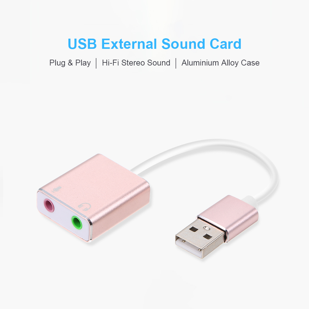 For Laptop PC USB External Sound Card Hi-Fi Magic Voice 7.1 CH Audio Card Adapter USB to Jack 3.5mm Earphone Microphone Speaker
