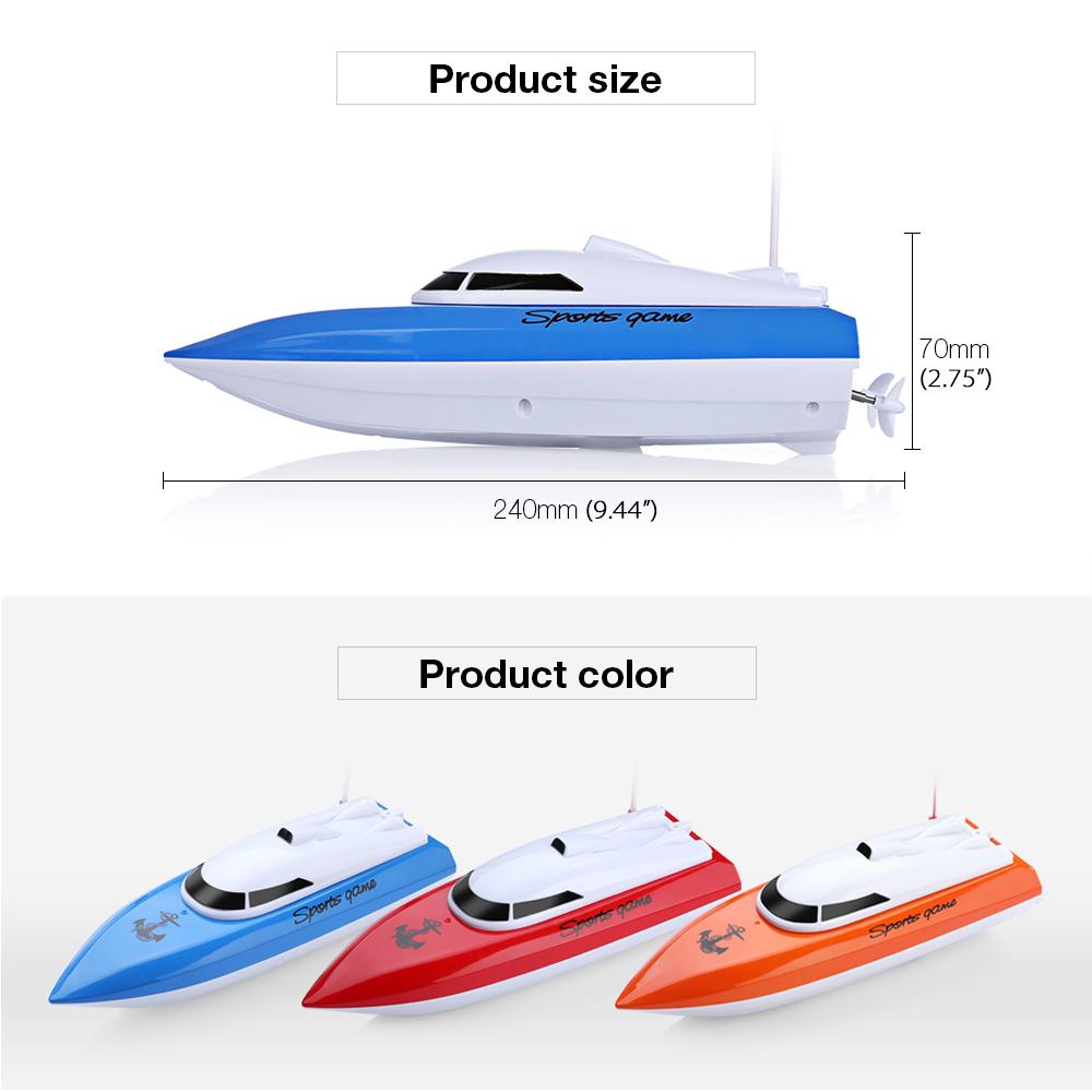 Mini 20km/h Remote Control Racing Boat High Speed RC Speedboat Swimming Pool Lake RC Boats Toys for Kids Children