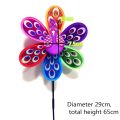 HBB 1PC 29cm 3D Peacock Colorful Windmill Lovely Kids Classic Sports Toy Wind Spinner For Yard Outdoor