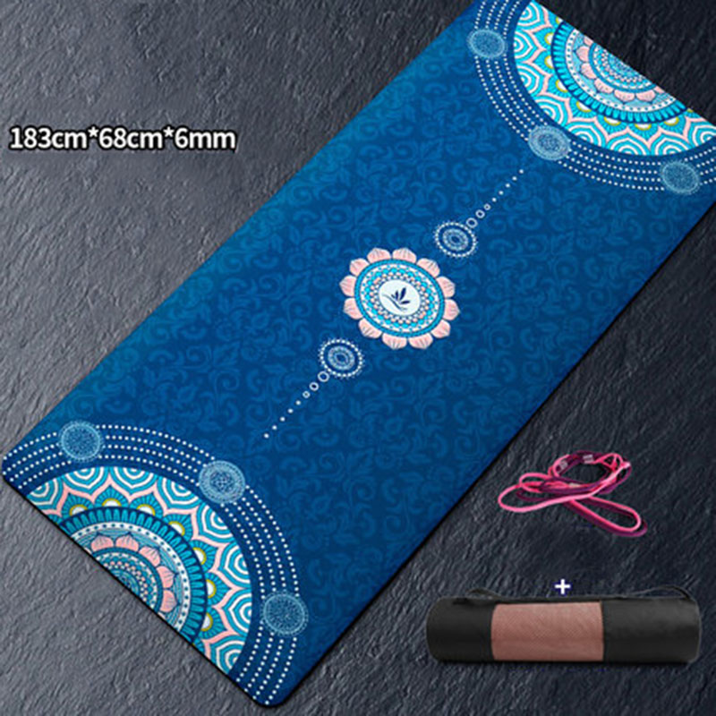 Yoga Mat 6mm Thickened Widening+Lengthening Beginner Female Fitness Floor Mat For PilatesTapis Sport Tpe Non-Slip Yoga Mat Home