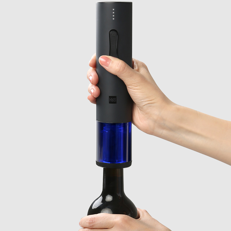 Huohou Automatic Wine Bottle Opener Kit Electric Corkscrew With Foil Cutter Wine Decanter Pourer Aerator For Family Gifts