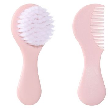 2Pcs Infant Baby Hair Brush Comb Set Newborn Toddler Scalp Massager Grooming Kit