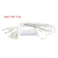 100W EU Plug Male To Female Power Supply AC Adapter Extension Cable Cord 3m 5m APR-19