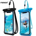 FONKEN Waterproof Phone Case For Iphone Samsung Xiaomi Swimming Dry Bag Underwater Case Water Proof Bag Mobile Phone Pouch Cover