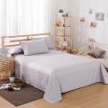 100% Cotton Flat Sheet Bed Sheet Bed Cover Mattress Protector Super Soft Single Double Full Queen King Solid Color Pillowcase