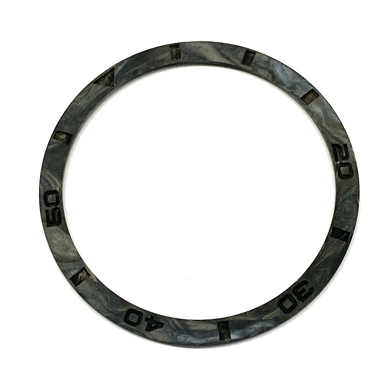 Lettering Carbon Fiber Bezel fittings Mod Watch