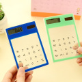 Hot Solar Ultra Slim Touchscreen LCD 8 Digit Electronic Transparent Calculator Home Office Use NK-Shopping