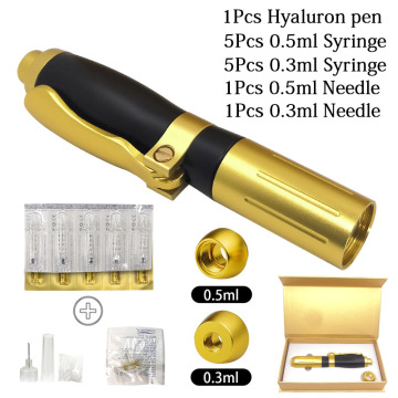 2 in 1 0.3ml & 0.5ml hyaluron pen Hyaluronic Acid Pen High density metal lip filler injector For Anti Wrinkle Lifting Lip