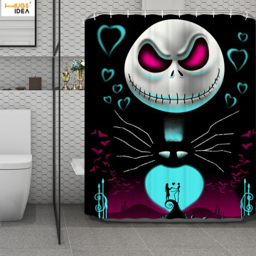 The Nightmare Before Christmas Shower Curtain Fabric Screen for Bathroom Cool Cartoon Bath/Shower Bathtub Waterproof Hanging