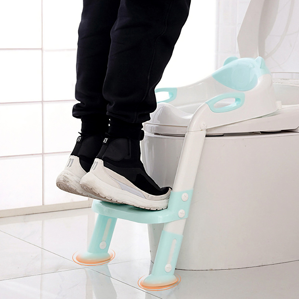 High-Quality PP Folding Toilet Ladder Adjustable Trainer Seat Potty For Baby Comfortable Toilet Training Seats Baby Care Tools