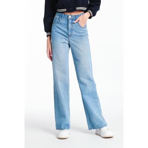 Choose The High Quality Light Blue Denim Straight-leg Trousers etc.