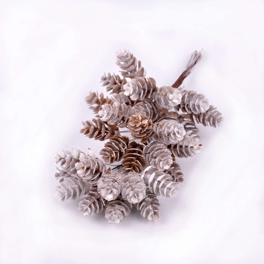 6/10 pcs Artificial Pine Nuts Cones Artificial Flowers Pineapple Grass Planten for Wedding Christmas DIY Wreath Scrapbooking