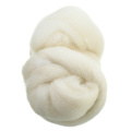 50g Needle Felting Wool Fiber DIY Hand Felting Wool Spinning Needlework Raw Wool Felt Dyed Wool Fiber Tops Roving White