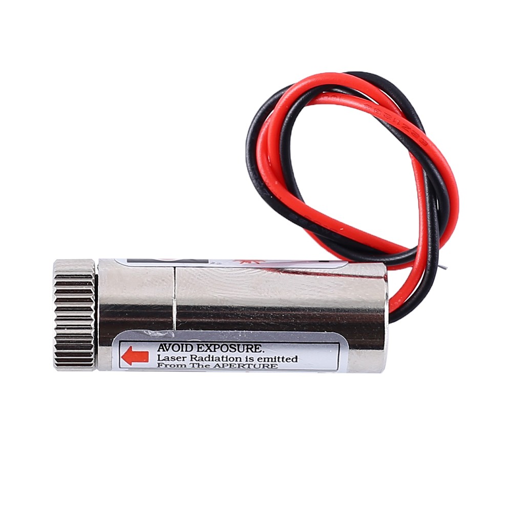 Adjustable Beam 650nm 5mW Red Line/Dot/Cross Laser Module Head Glass Lens Focusable Industrial Class 3-5V