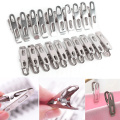 20pcs Clothes Pegs Stainless Steel Metal Clips For Coat Pants Laundry Drying Hanger Rack Washing Towel Holder Hanger
