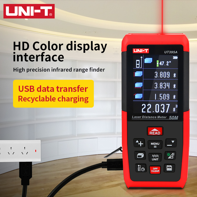 UNI-T Laser Distance Meter USB 100m 50m 70m Rangefinder UT395A UT395B UT395C Trena a laser Profissional Tape Measure Digital