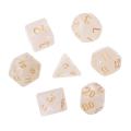 7Pcs Flickering Polyhedral Dice For Dragon Pathfinder D20 D12 2xD10 D8 D6 D4