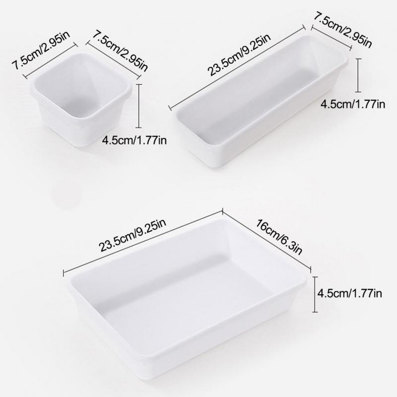Organizer Box Trays Home Office Storage Kitchen Bathroom Closet Desk Box Drawer Organization Tray Cutlery 2020 NEW