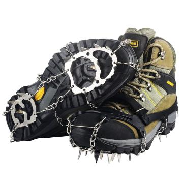 Outdoor Climbing Crampons Winter Walk 18 Teeth Ice Fishing Snowshoes Manganese Steel Slip Shoe Covers climbing harness