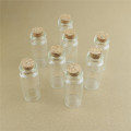 50pcs/lot 22*60mm 12ml Mini Glass Bottles With Cork Stopper Crafts Tiny Jars Transparent Empty Glass Storage Jar Bottle Gift