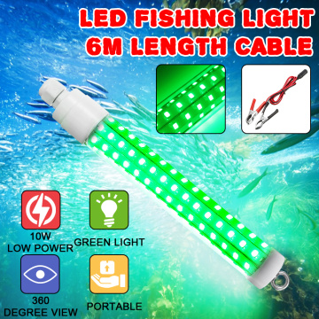 10W 12V Fishing Light underwater led lights for ponds Attracting Fish LED Night Luring Lamps boat light Docks Fishing Tool Green
