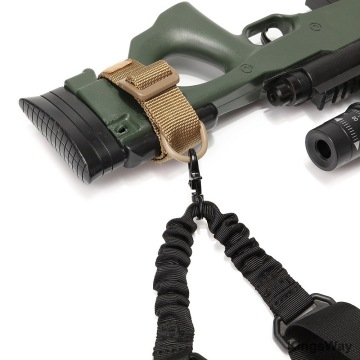 Outdoor Airsoft Tactical ButtStock Sling Adapter Rifle Stock Gun Strap Gun Rope Strapping Belt Hunting Accessories