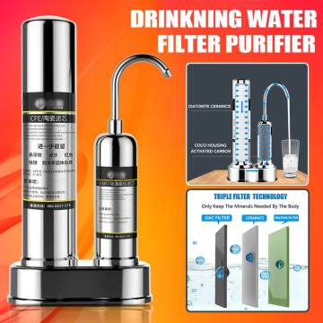 Ultrafiltration Drinking Water Filter System Home Kitchen Water Purifier Filter With Faucet Tap Water Filter Cartridge Kits