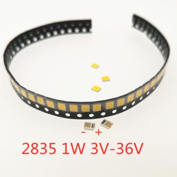 100pcs SMD LED 2835 Chips 1W 3V 6V 9V 18V 30V beads light White 0.5W 1W 130LM Surface Mount PCB Light Emitting Diode Lamp