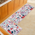 2pcs/set Kitchen Runner Mat Anti-slip Area Rug for Living Room Balcony Bathroom Carpet Set Doormat Bath Mats Bedroom Tapete